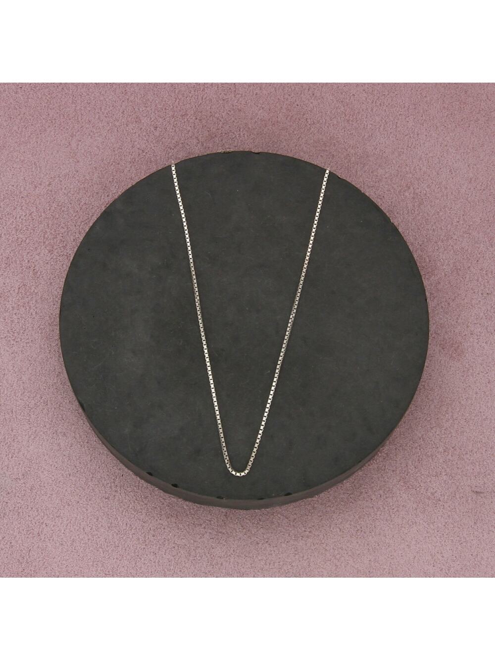 sterling silver italy 1mm box chain necklace size 24in